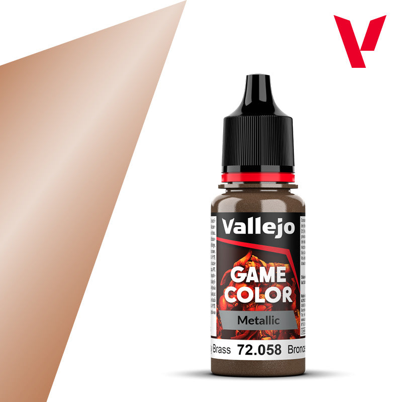 Vallejo Game Color Metallic Brassy Brass 17ml 72.058