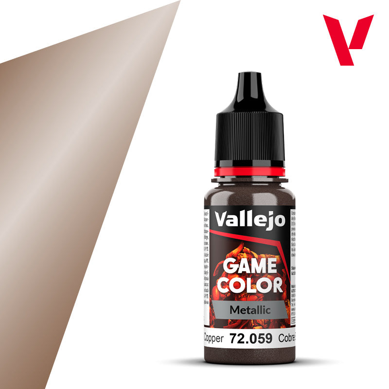 Vallejo Game Color Metallic Hammered Copper 17ml 72.059
