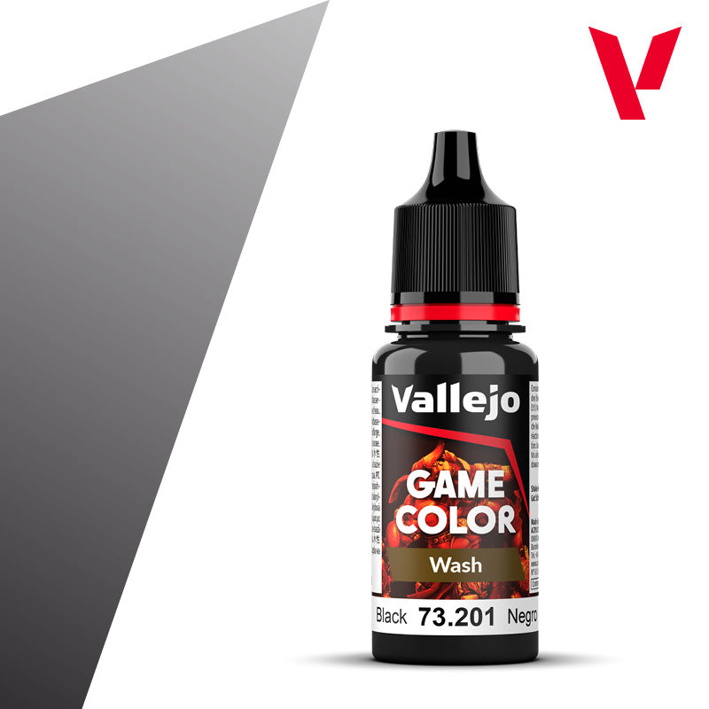 Vallejo Game Color Wash Black 17ml 73.201 (Nuln Oil)