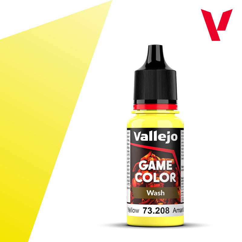 Vallejo Game Color Wash Yellow 17ml 73.208