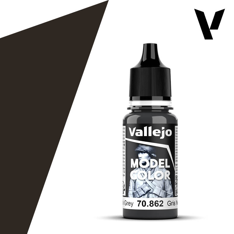Vallejo Model Color Black Grey 17ml 70.862